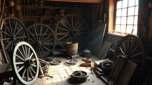 authentic vintage wagon wheel parts